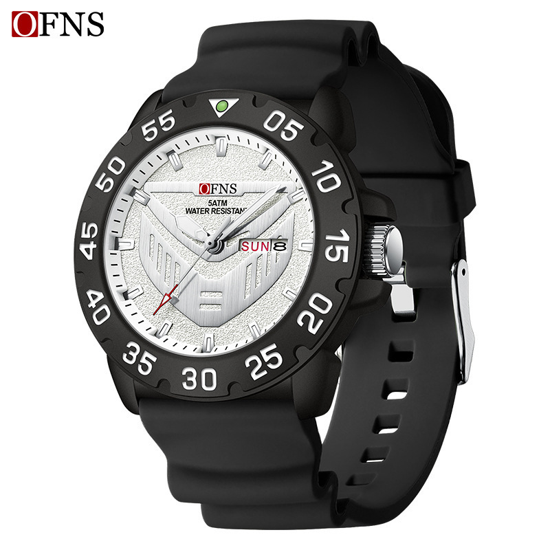 Ofns O'Fannie Cross-border Hot Quartz Watch Junior Senior high school Student Double Calendar Classic Simple Waterproof