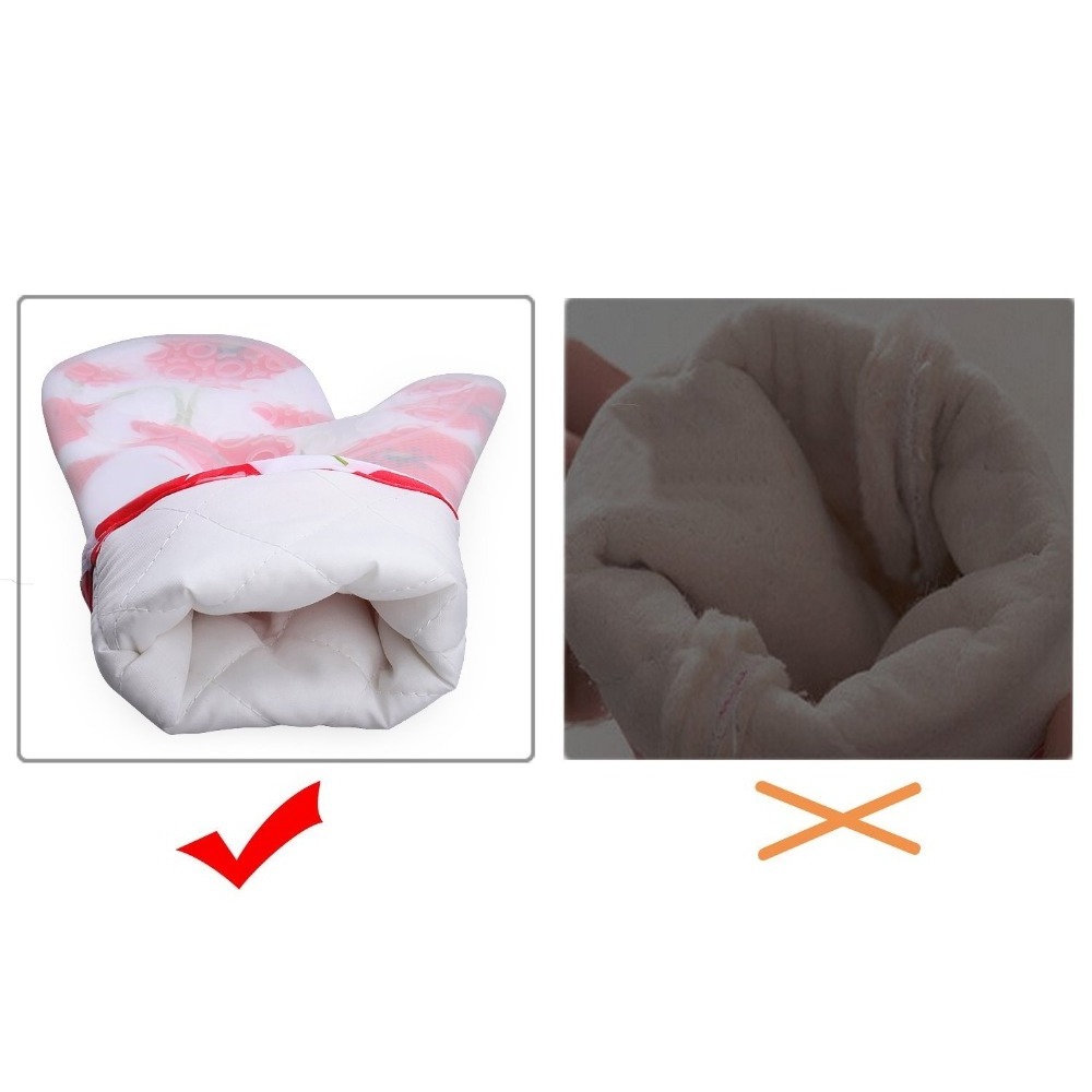 Extra Long BBQ Gloves Grill Gloves Heat Resistant Gloves Silicone Oven Mitts With Cotton