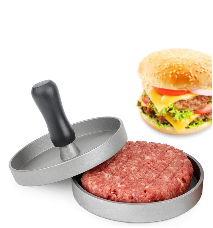 Large Hamburger Patty Maker For Stuffed Burgers, Non-Stick Burger Press Aluminum Hamburger Patty Maker