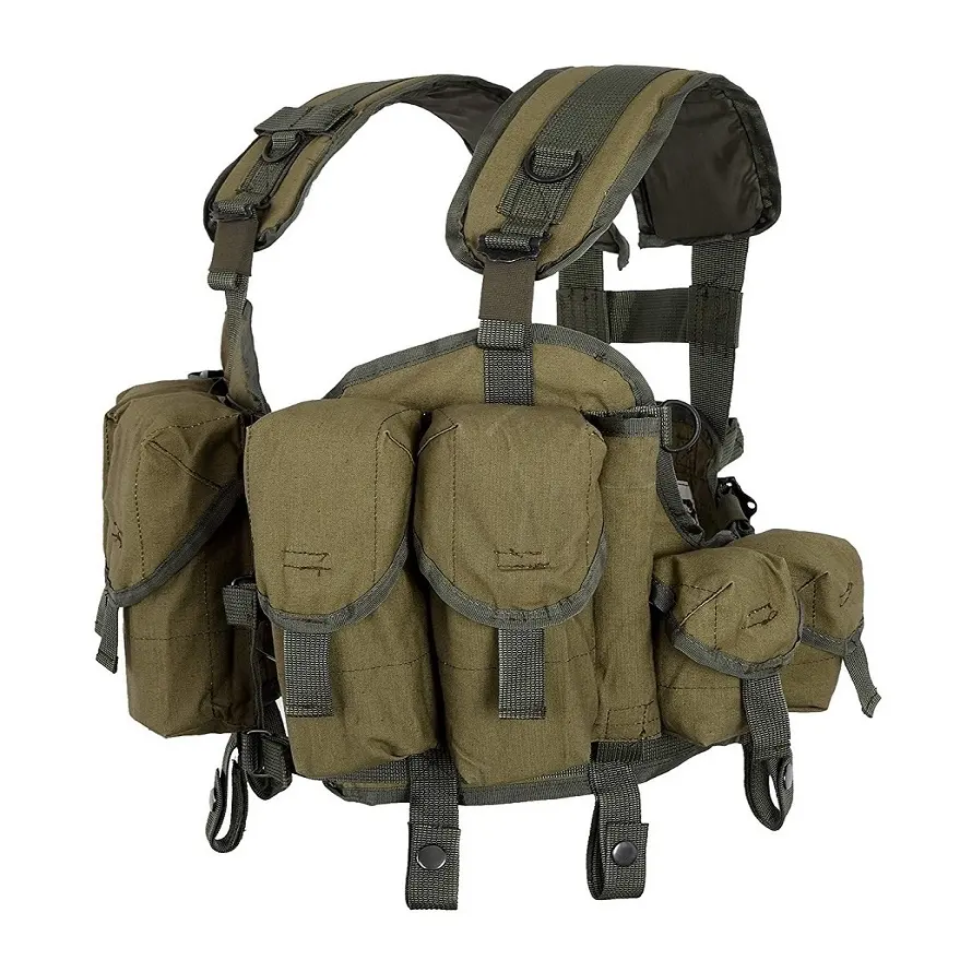 Polyester Material Russian Camouflage Combat chest rig with pouches