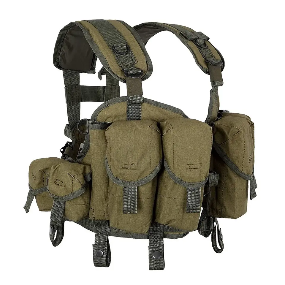 Polyester Material Russian Camouflage Combat chest rig with pouches