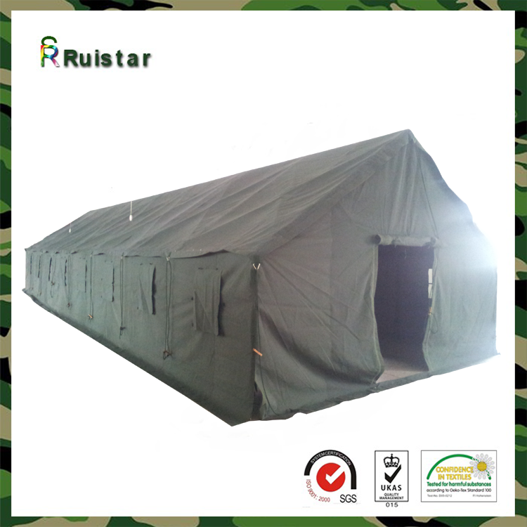 40 persons steel frame olive green tent large tents