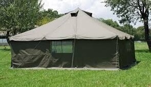 40 persons steel frame olive green tent large tents