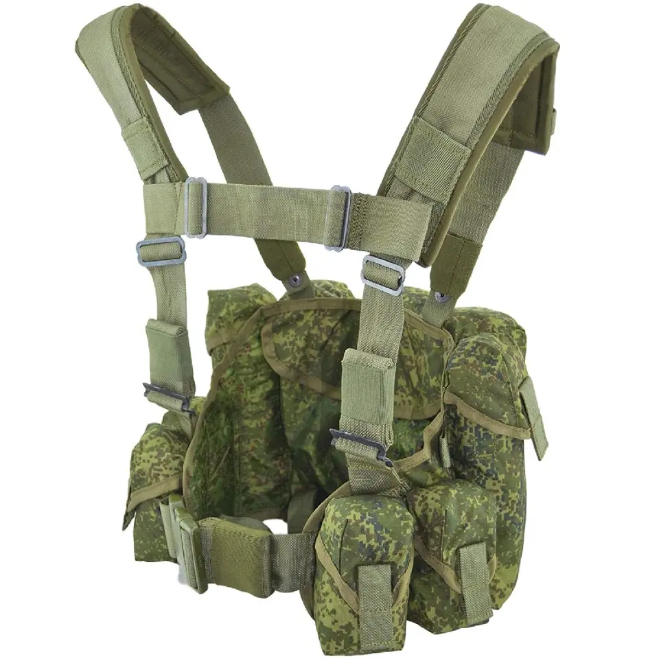 Russian Camouflage Tactical Chest Rig with magazine pouch