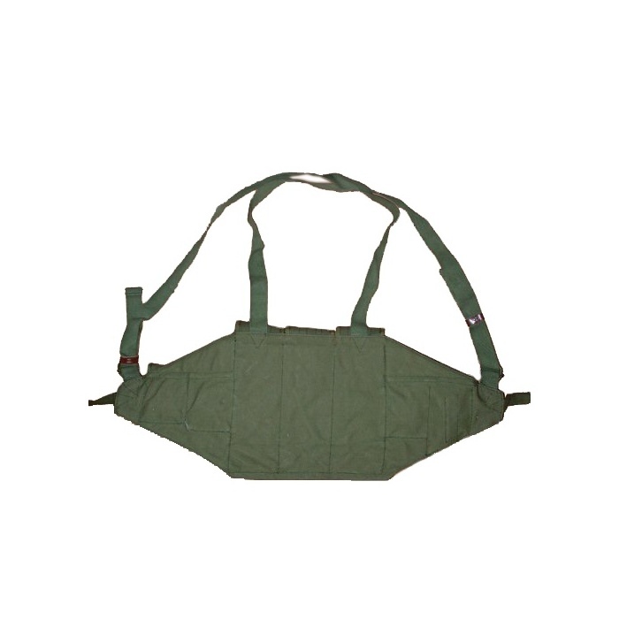 Olive Green Cotton Canvas AK chest rig with magazine pouch vest