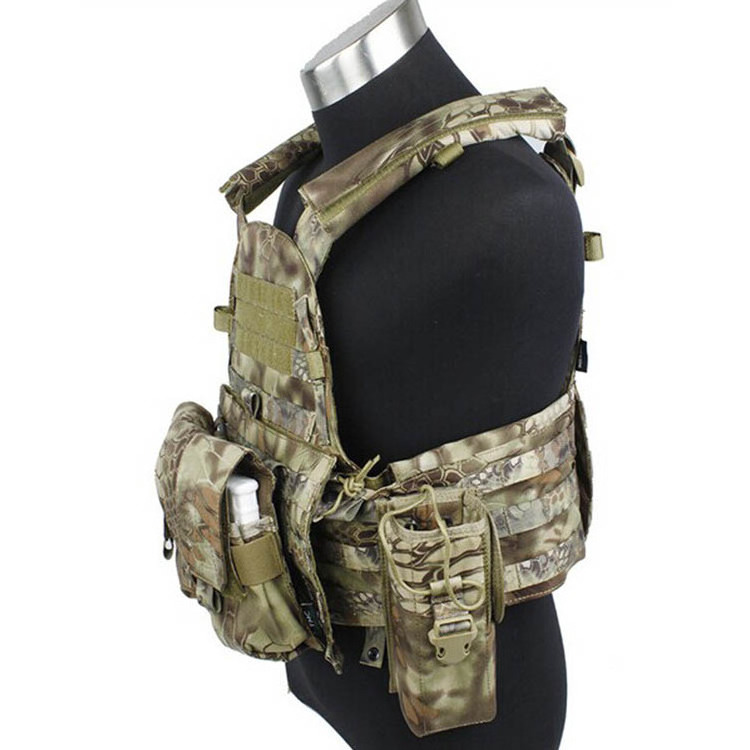 Camouflage Combat Tactical Vest with Pouch