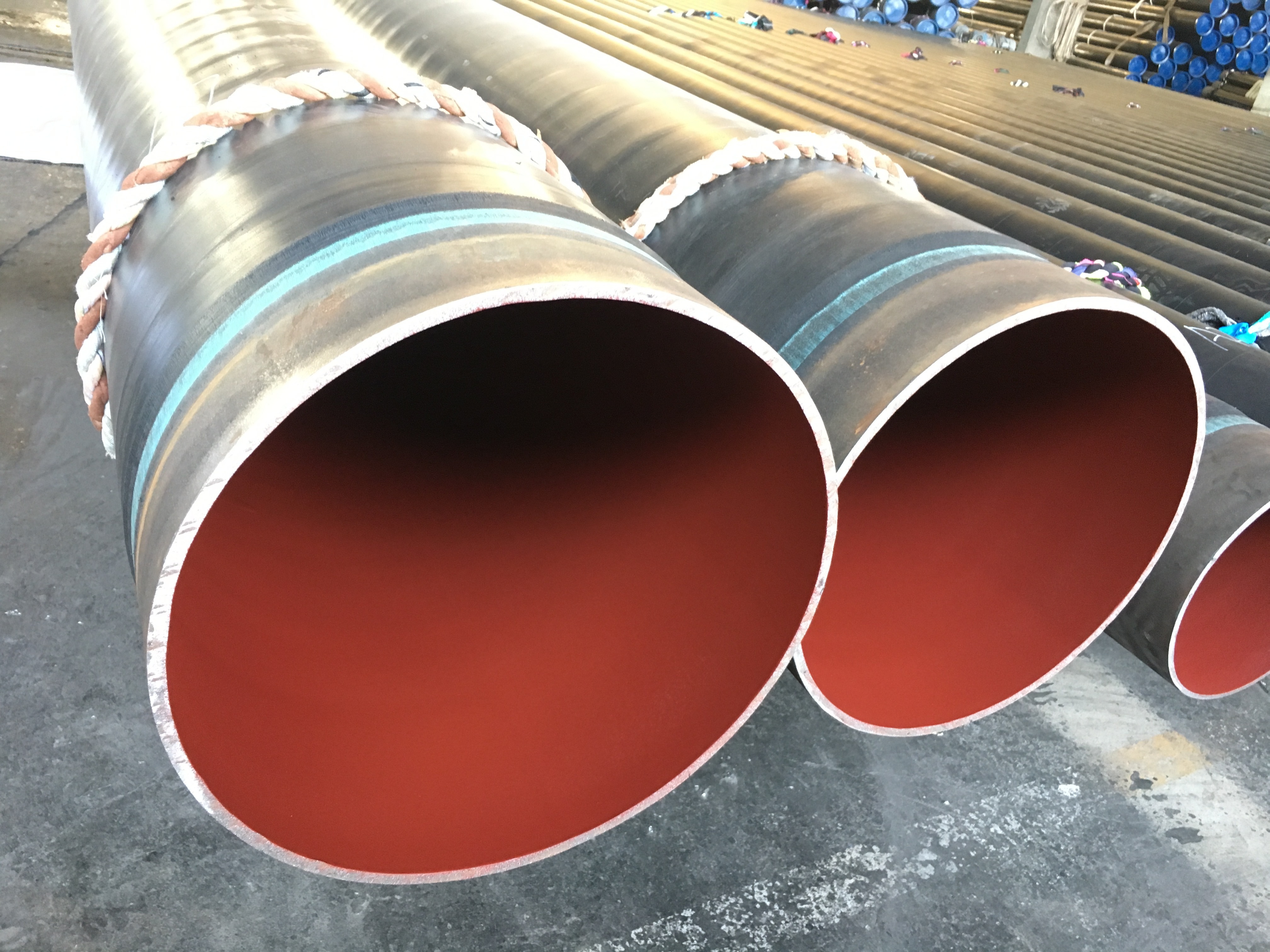 DIN 30678 Three Layer Polypropylene Coating Seamless Steel Line Pipe  Coated Seamless Steel Pipe