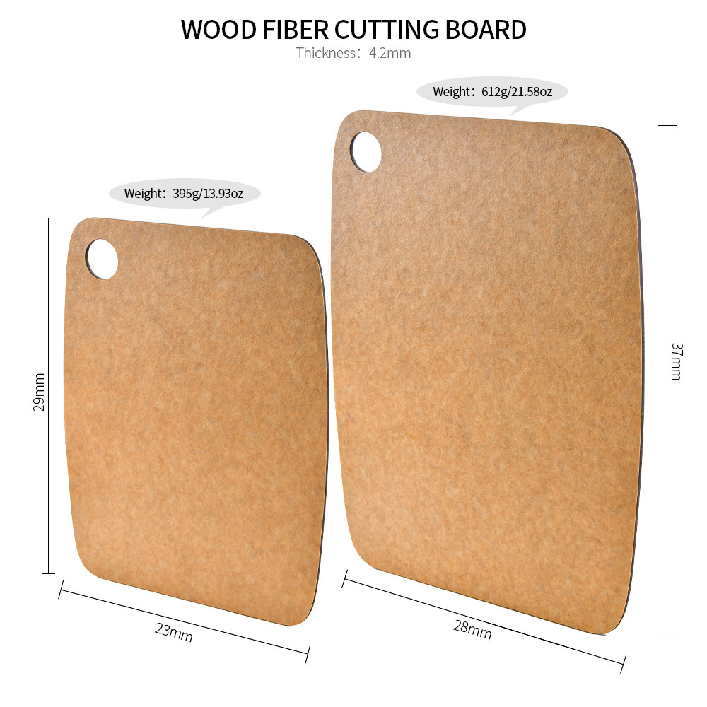 Friendly Wood Fiber Kitchen Cheese Board Heat Resistant Anti Bacterial wood cutting board