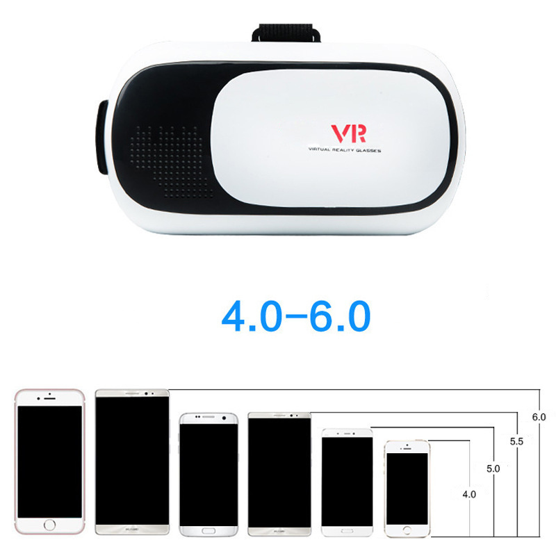 Hot Selling Virtual Reality Glasses Case Plastic Cardboard VR 3D BOX 2.0 Adjustable 3D VR glasses