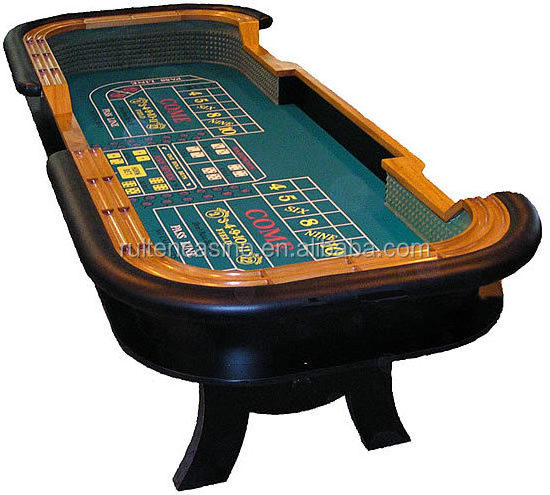 Premium Casino Professional Customization Deluxe Wood Gambling Craps Table