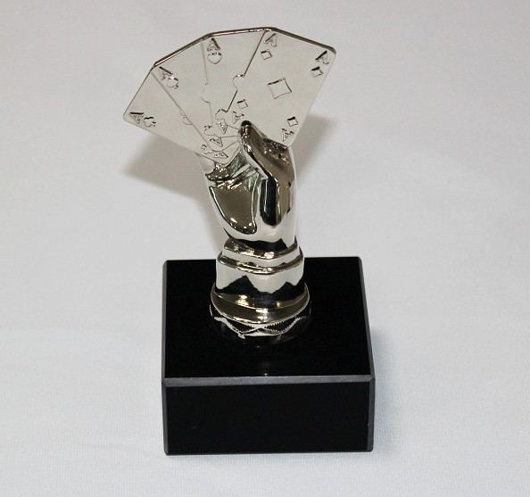 Zinc Alloy Poker Award Trophy