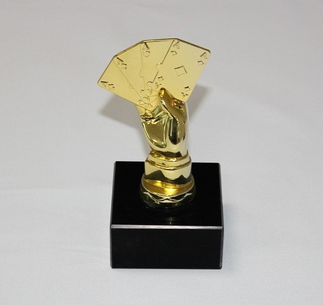 Zinc Alloy Poker Award Trophy