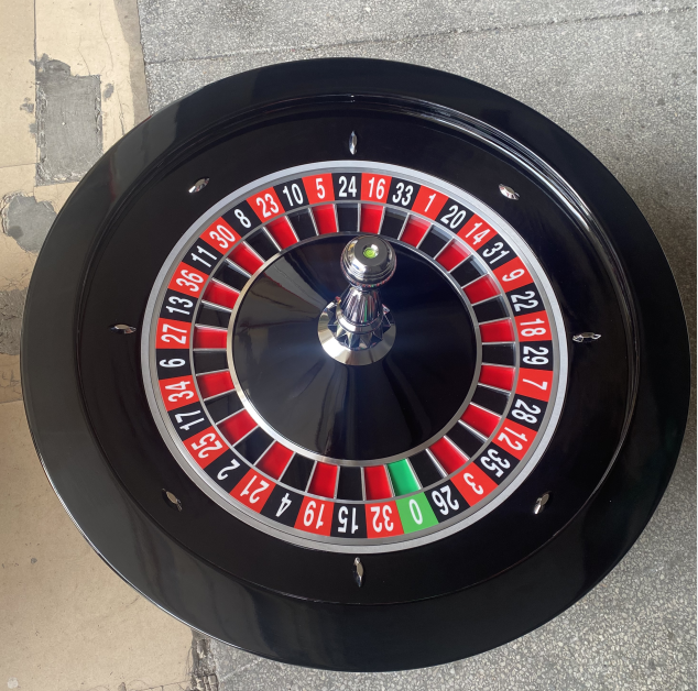 DG RUITEN 82cm Pro Wood Roulette Wheel(double0) Gambling Roulette Wheel For Casino Game