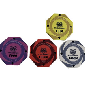 Hot Selling Customization DG RUITEN 44 MM Ceramic Poker  Chip For Casino Gambling Game