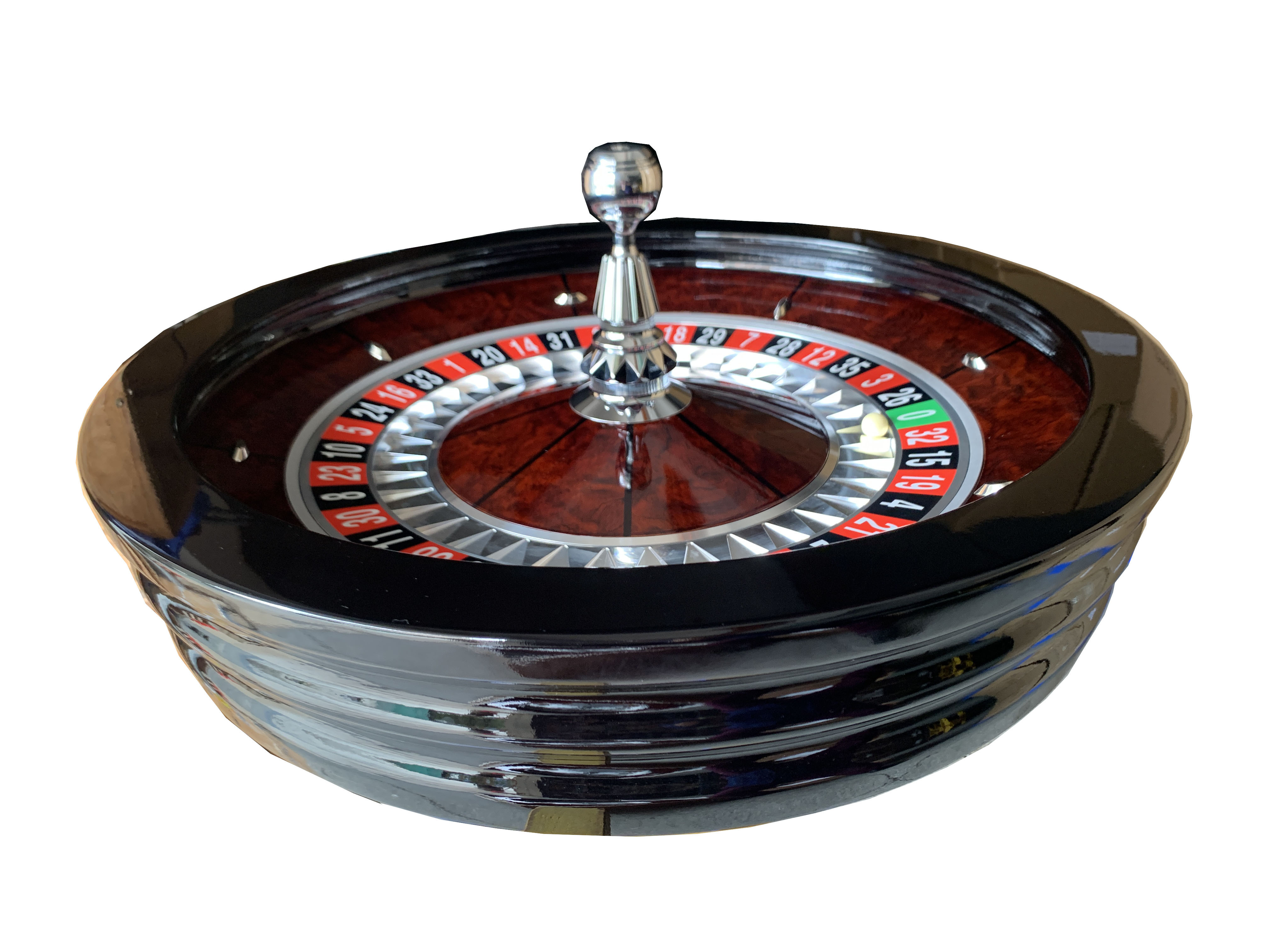 DG RUITEN 82cm Pro Wood Roulette Wheel(double0) Gambling Roulette Wheel For Casino Game