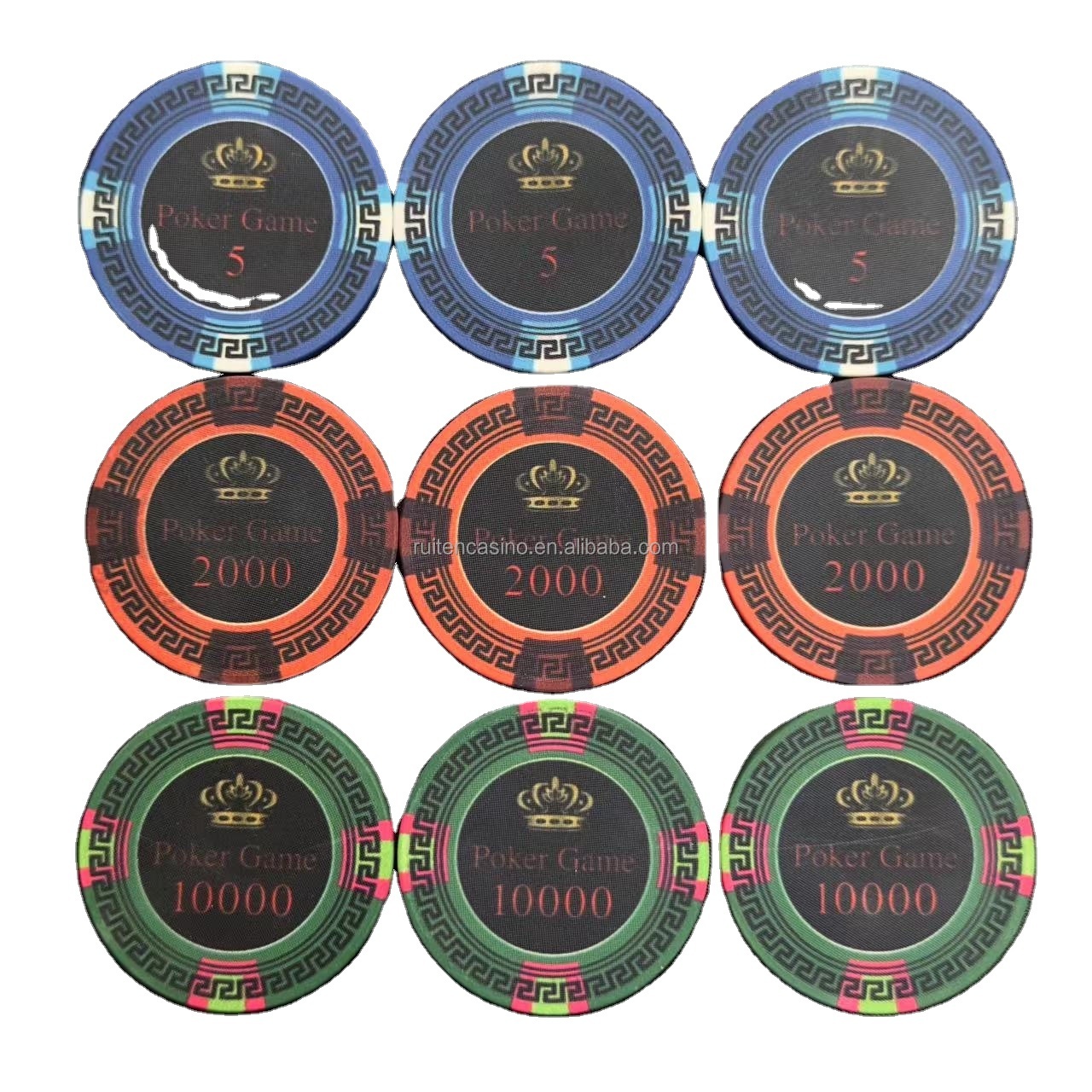 DG Ruiten 10g Professional Ceramic Poker Chips Casino Chip