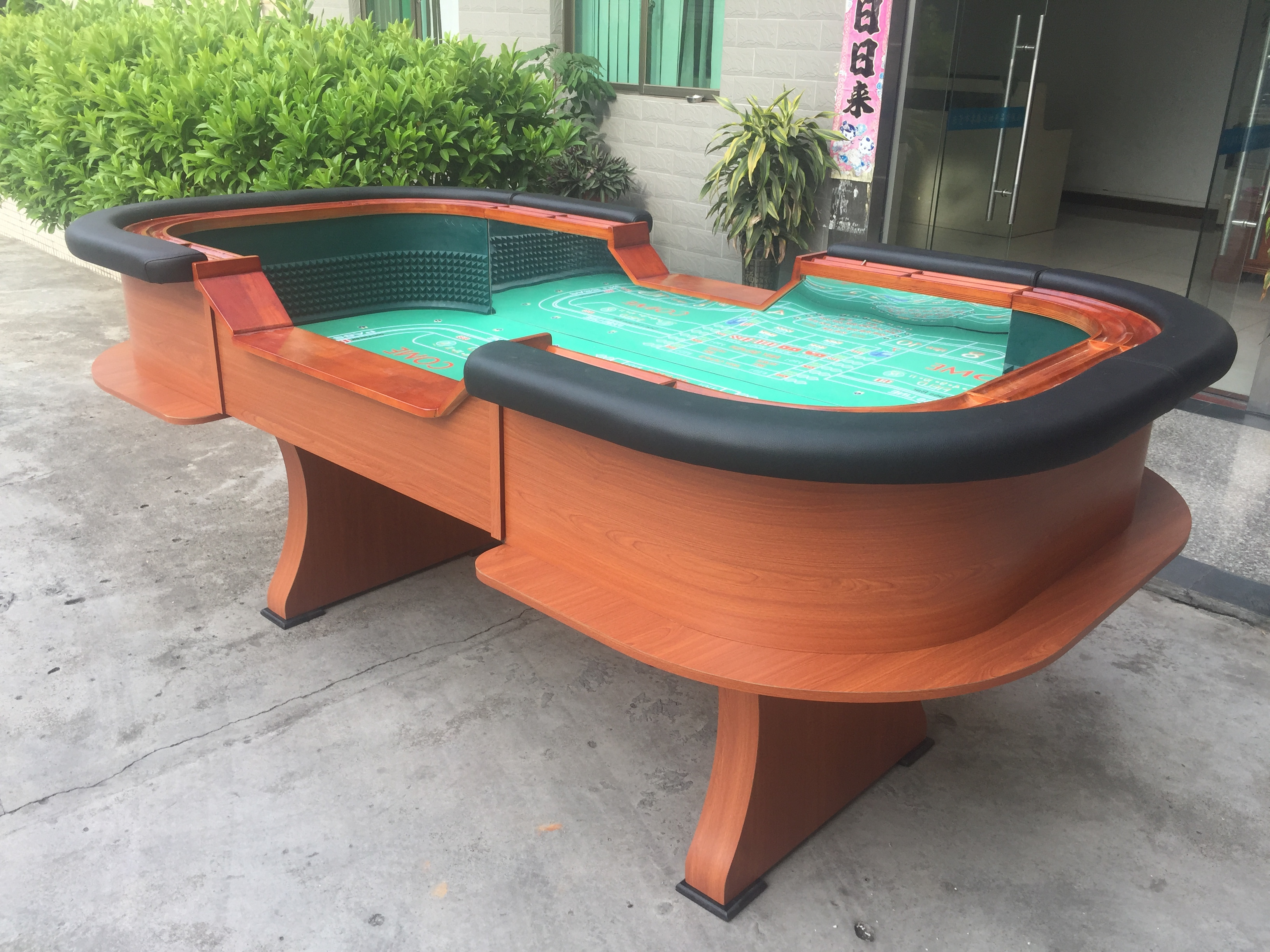 Premium Casino Professional Customization Deluxe Wood Gambling Craps Table