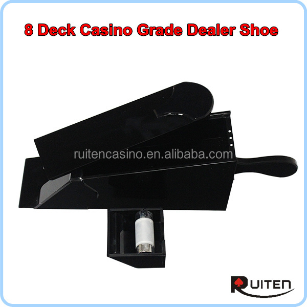 Casino Thick Acrylic Customized Baccarat Card Shoe Poker Dealer 8 Deck Acrylic Dealer Card Shoe