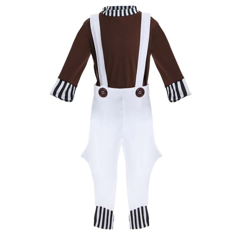 Halloween Willy Wonka And The Chocolate Factory Deluxe Oompa Loompa Costume For Men Boy MCAM-001