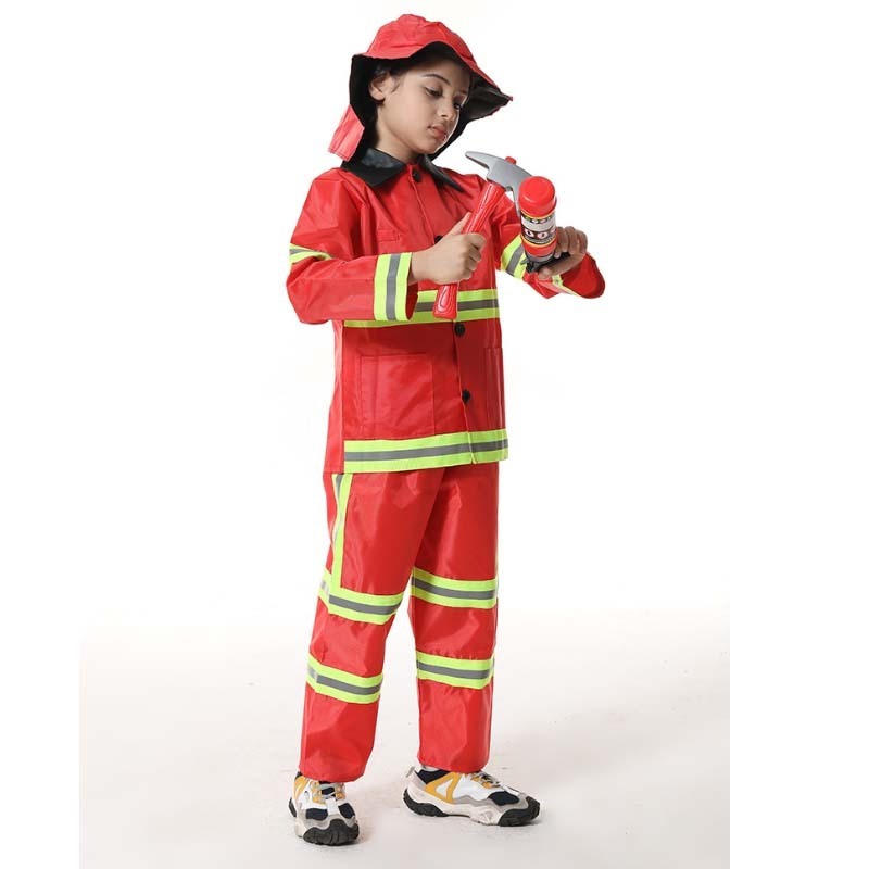 Carnival Halloween Role Play Children Fireman Costume with Fire Extinguisher HCBC-075