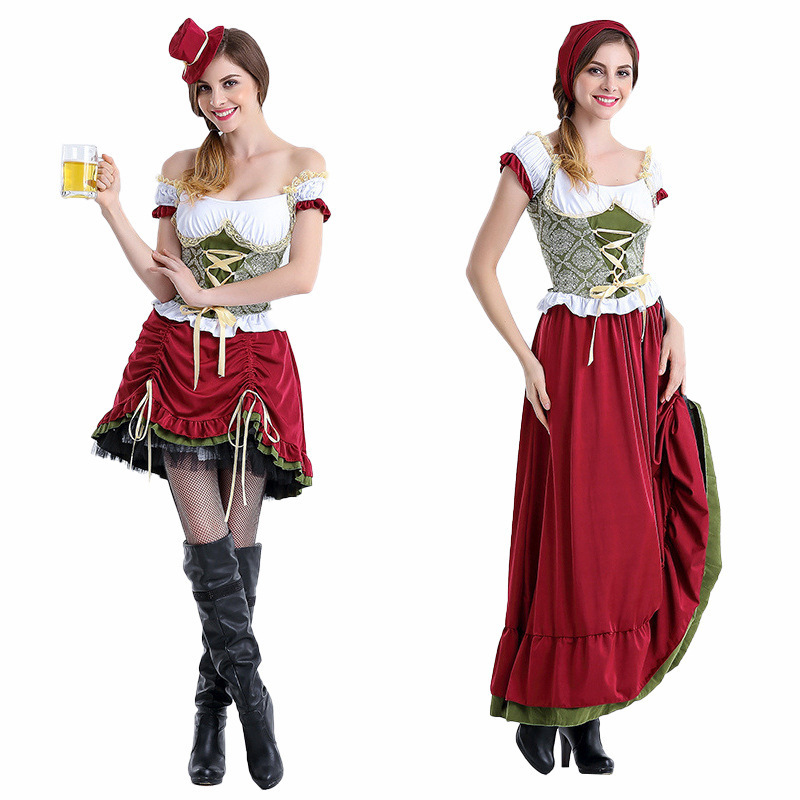 Wholesale Sexy Bavarian Beer Festival Adult Women Oktoberfest Costume CAAC-011