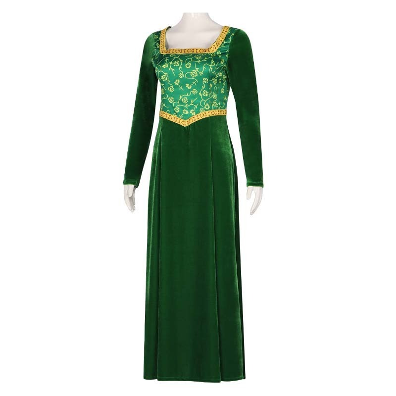 Adult Women Halloween Princess Green Cartoon shrek fiona costume CMWC-007