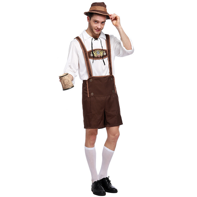 Traditional German Beer Male Cosplay Men's Bavarian Oktoberfest Costume ACDM-003