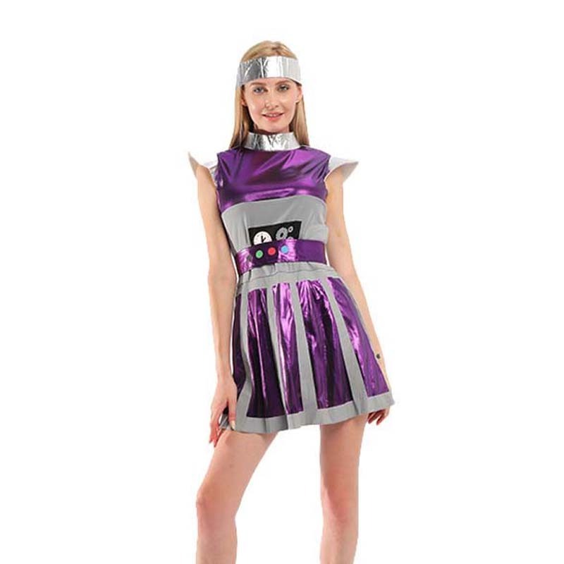 Family Space Suit Adult Dress Up Clothes Women's Robot Costume HCBC-065