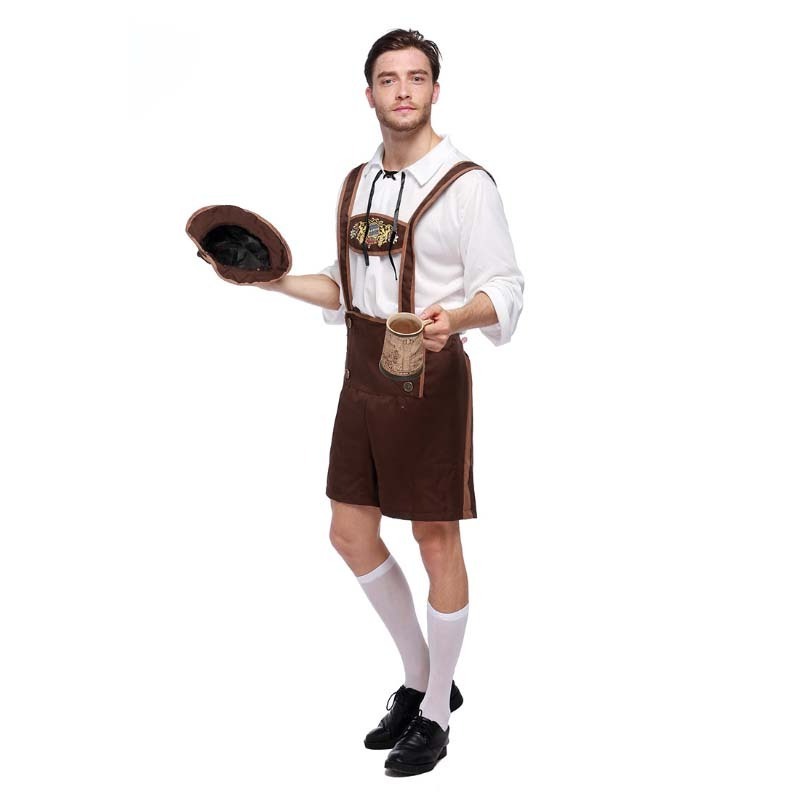 Traditional German Beer Male Cosplay Men's Bavarian Oktoberfest Costume ACDM-003