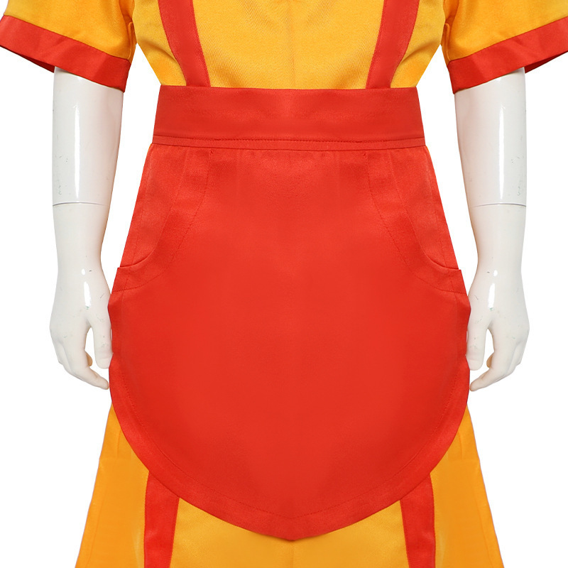 Halloween Party Wear Broke Girls Cosplay Dress Max Caroline Waitress Costume with Apron MCAW-002