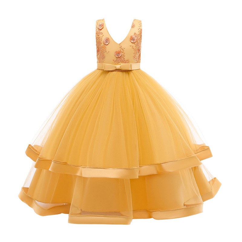 2022 kids clothes Formal Princess Dress Clothes Kids Girls 12 Years Old Girls Wedding Dresses DGLG-053