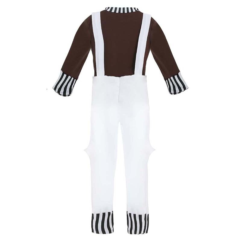 Halloween Willy Wonka And The Chocolate Factory Deluxe Oompa Loompa Costume For Men Boy MCAM-001