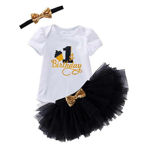 6-12 months baby girl clothes toddler clothing girl Kids Party Newborn Sweet Girls Tutu Skirt For Baby 1St Birthday DGHB-001