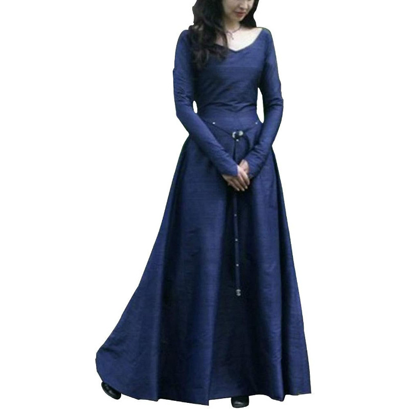 Halloween Cosplay Renaissance Full Sleeve Victorian Medieval Costume WDEC-019