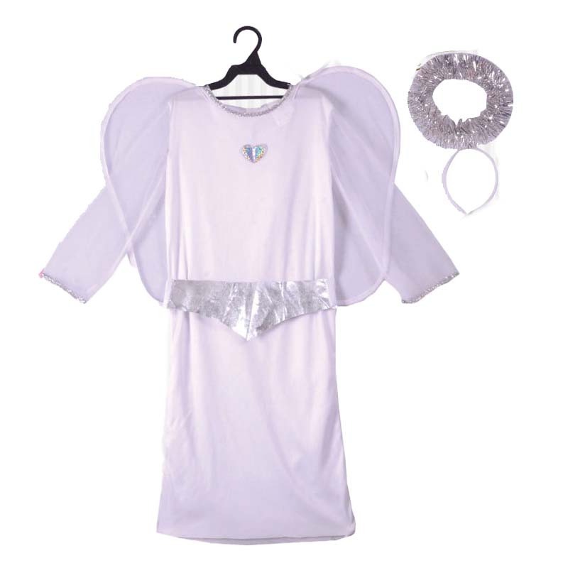 Sweet Little Girl Dress Up Party Goddess Role Play Fancy Dress Angel Wings Costume AGHC-017