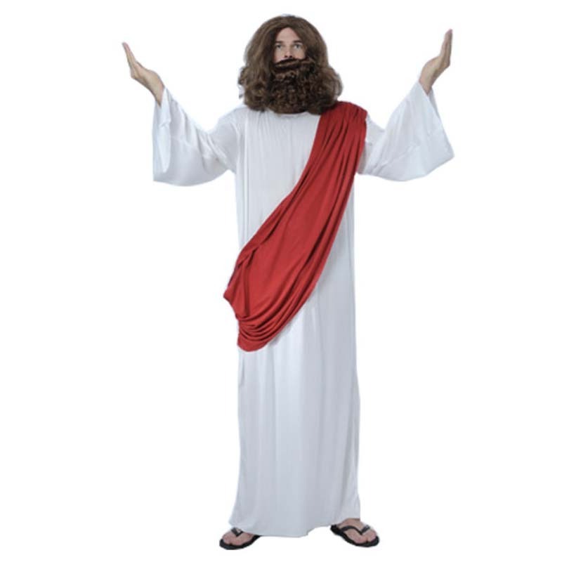 Adult Roman Greek Role Play Party Men Jesus Cosplay Costume AMHC-007