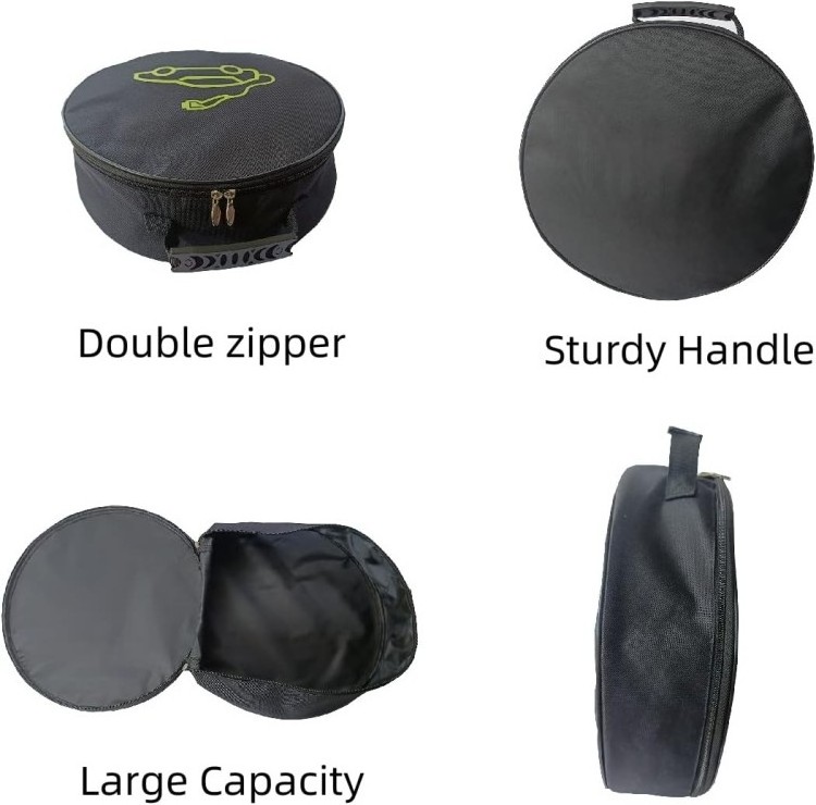 Custom EV Charger Cable Carry Bag, Waterproof Fire Retardant for Electric Vehicle Car Charger Charging Cables Plugs Storage Bag