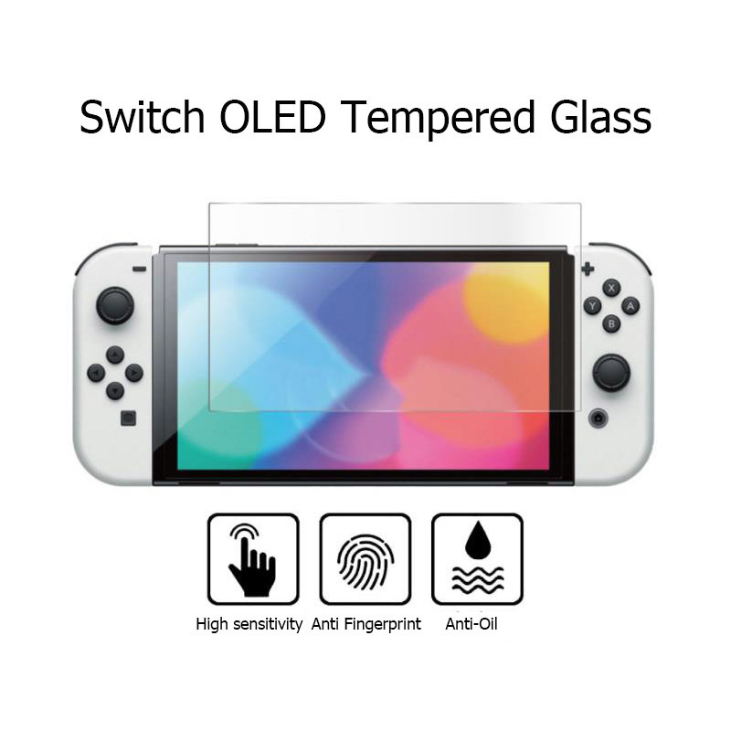 9H HD Clear Game Player Tempered Glass For Nintendo Switch OLED Screen Protector