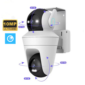 5K 10MP Wifi IP 2-Way Audio Dual Lens Dual Screen Auto Tracking Surveillance Video CCTV Security Camera