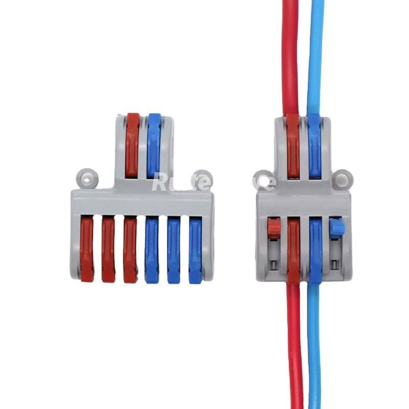 SPL-42 / lt - 422 Compact Lever Nut Wire Conductor Quick Terminal Block Circuit Splice Connector push wire connector