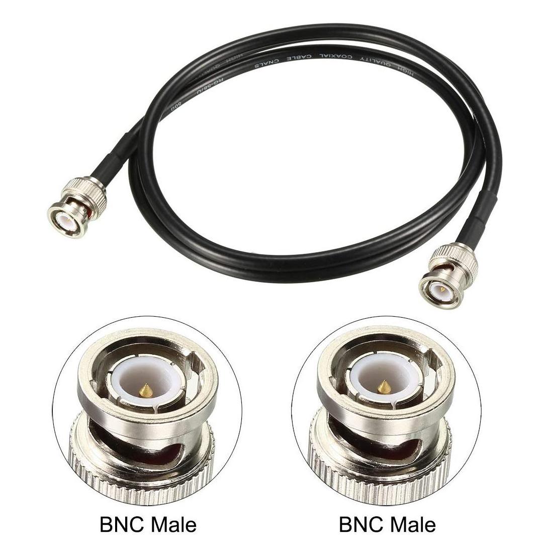 RG58 Coaxial Cable with BNC Male to BNC Male Connectors 50 Ohm