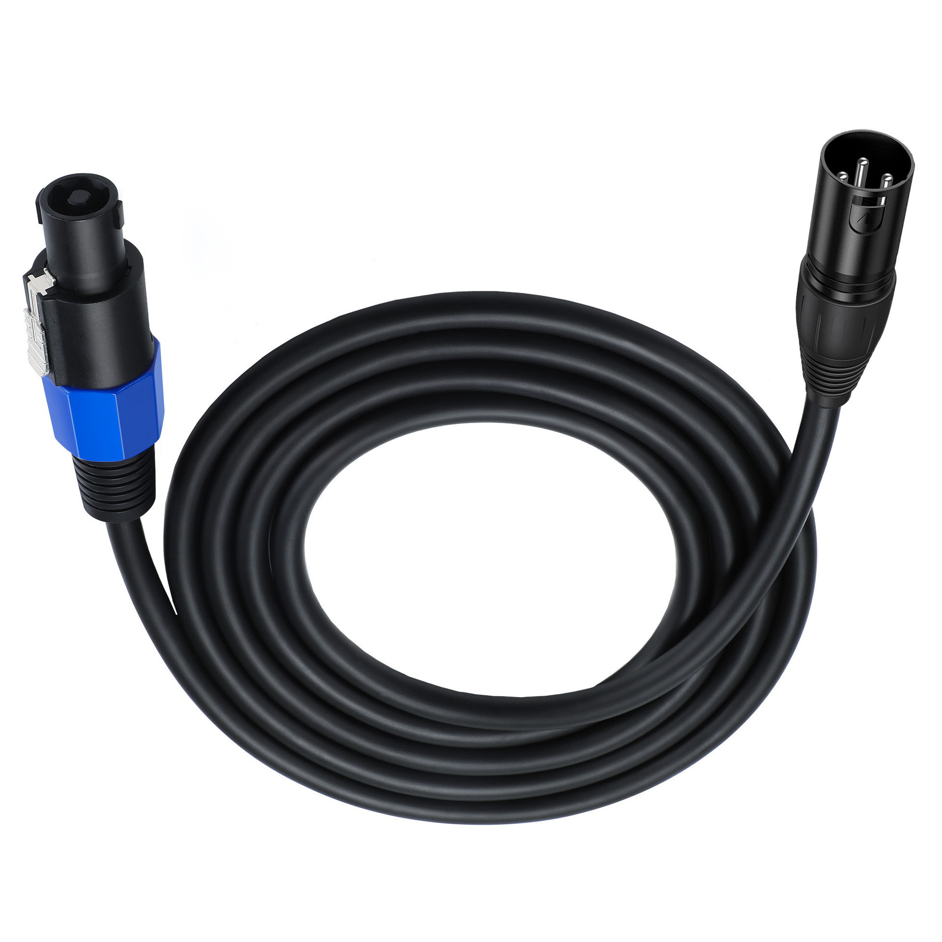 Speakon to XLR Cable Audio Jack Speakon Plug Male to XLR 3Pin Female Speaker Extension Cable Microphone Mic Wire with Twist Lock