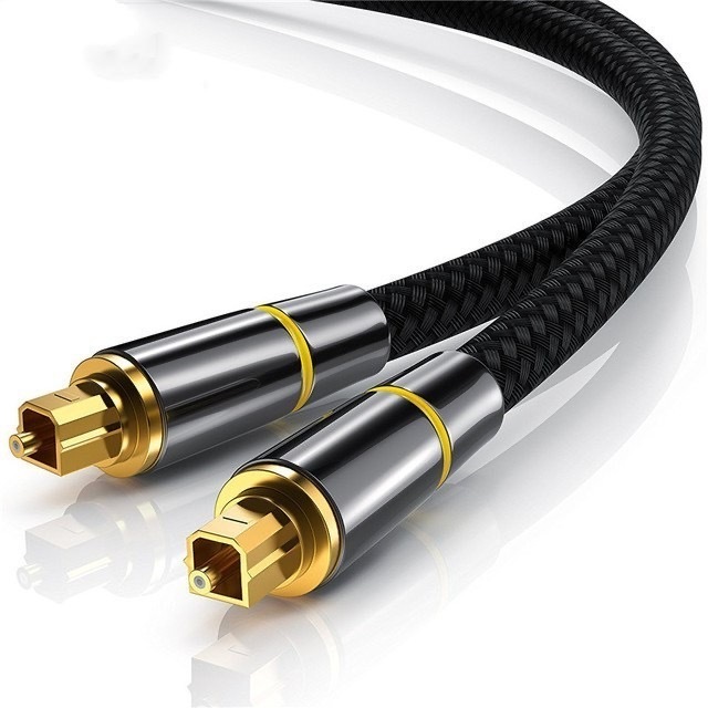 Toslink Optical Audio Cable, SPDIF Digital Fiber Optic Male to Male Cord