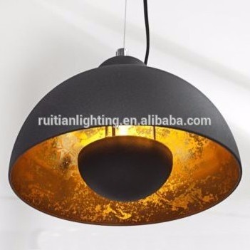 creative dome black gold iron lighting fixtures hanging pendant light for dining room kitchen dining room