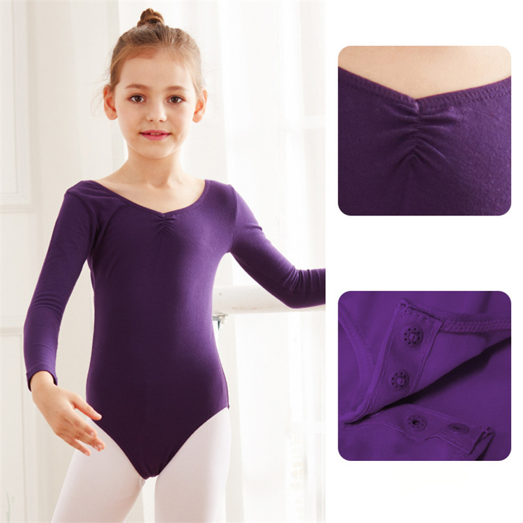 RTS Kids Bodysuit Custom Short Sleeve Ballet Costumes Kids Stage Dance Wear Girls Leotards Ballet Dancewear