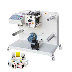 RTFQ-320 sticker film label paper slitter rewinder mini slitting rewinding machine for PVC rolls