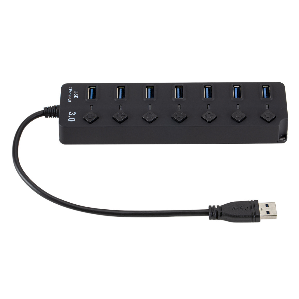 usb 7 port hub usb 3.0 hub with individual switch high speed usb 3.0 data hub