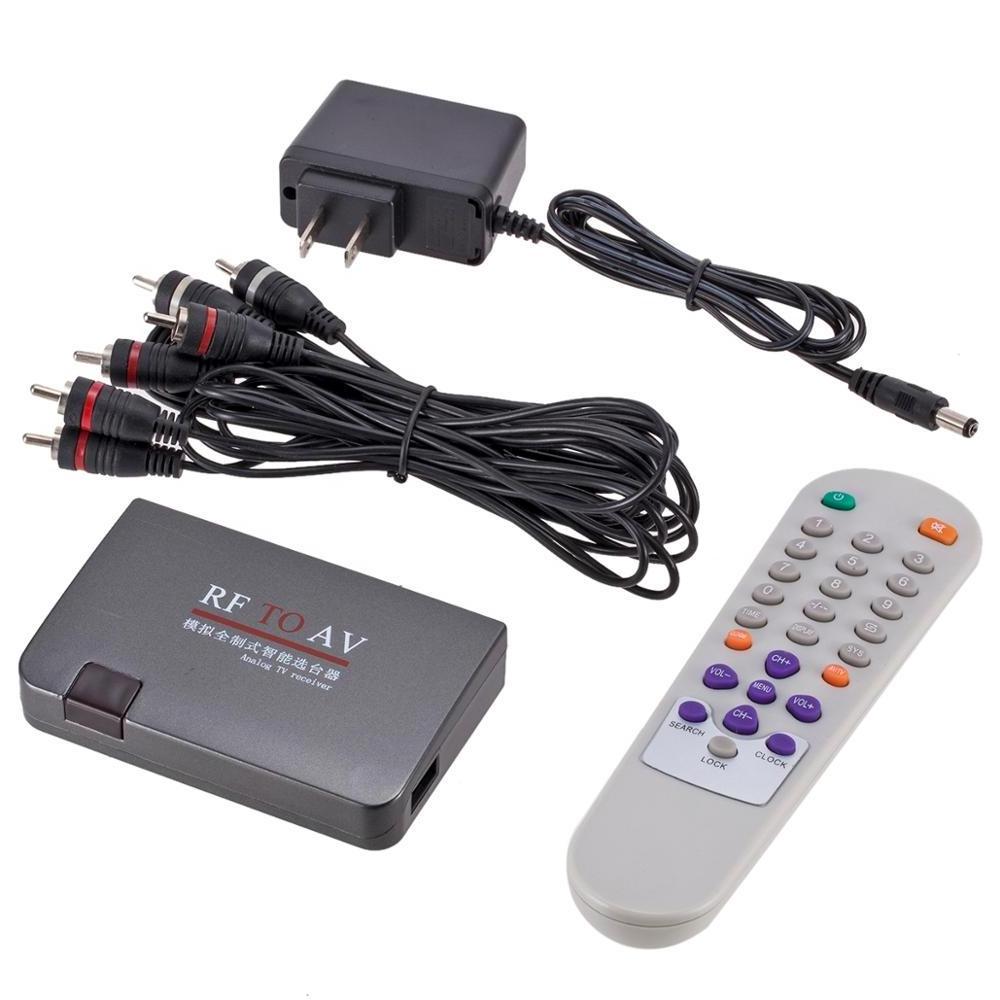 RF to AV Analog Video Audio Cable TV Receiver Converter Switch USB Modulator