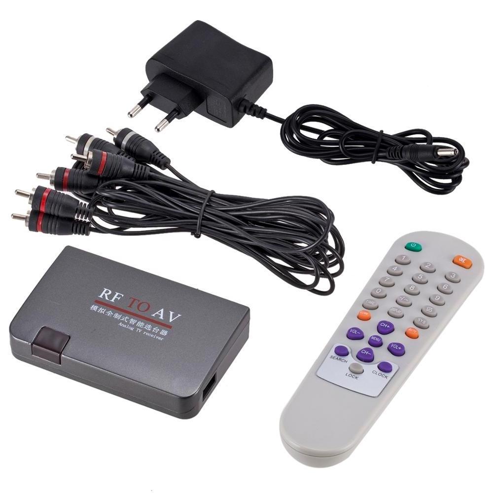 RF to AV Analog Video Audio Cable TV Receiver Converter Switch USB Modulator