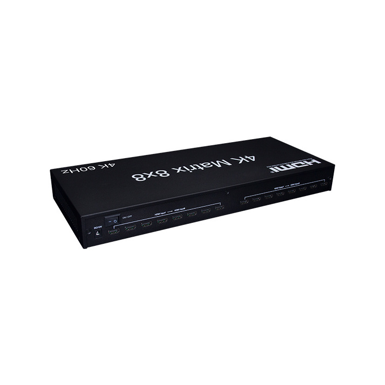 cost effective 4K UHD 8X8 HDMI Matrix Switch Control Switcher With Remote And RS232 4K 60Hz